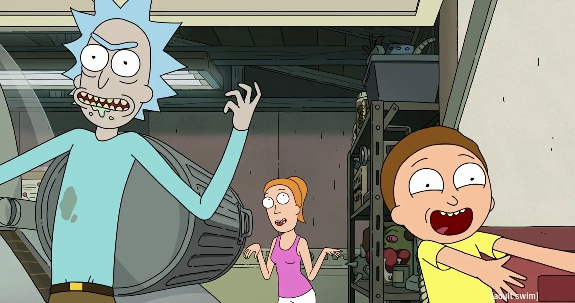"Rick and Morty" Season 4, 100 Years riff