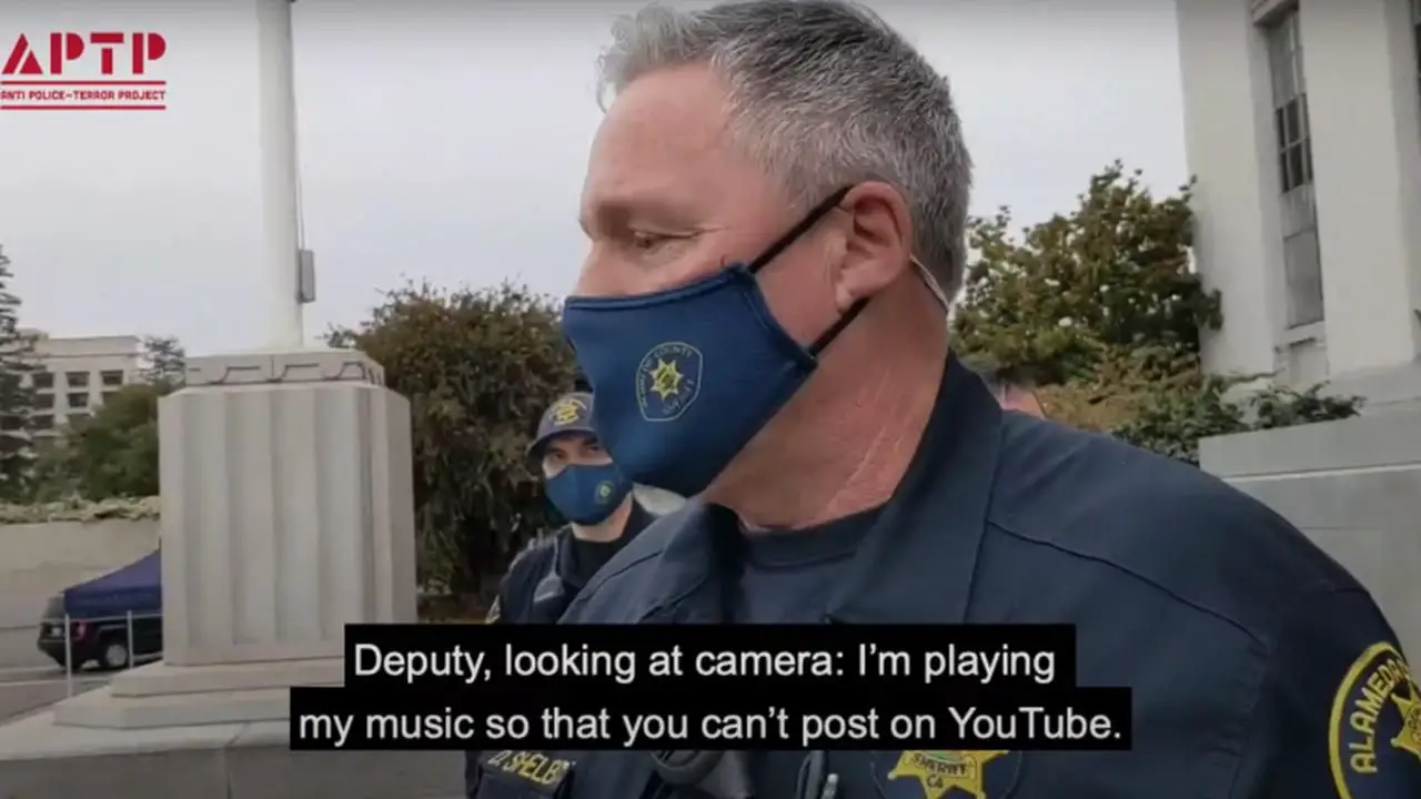 Cop playing Taylor Swift