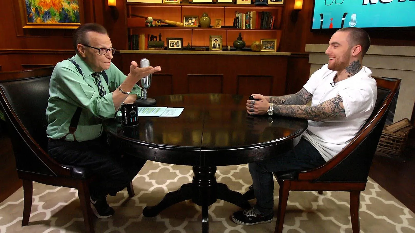 Mac Miller and Larry King