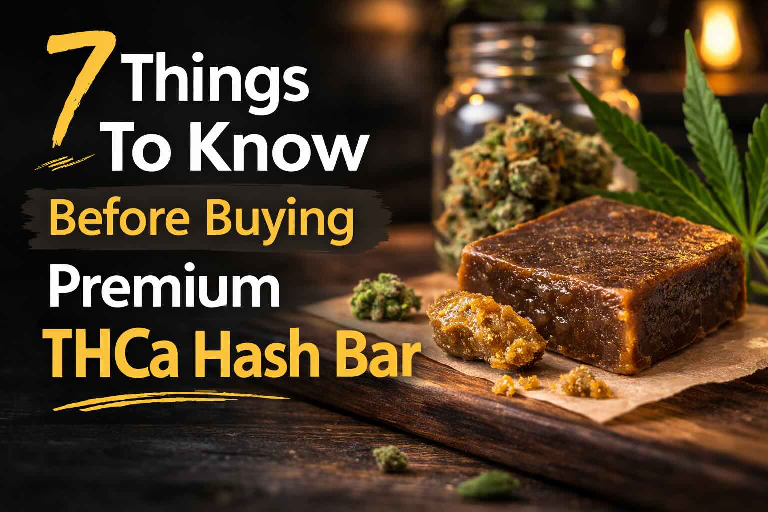 7 Things To Know Before Buying Premium THCa Hash Bar